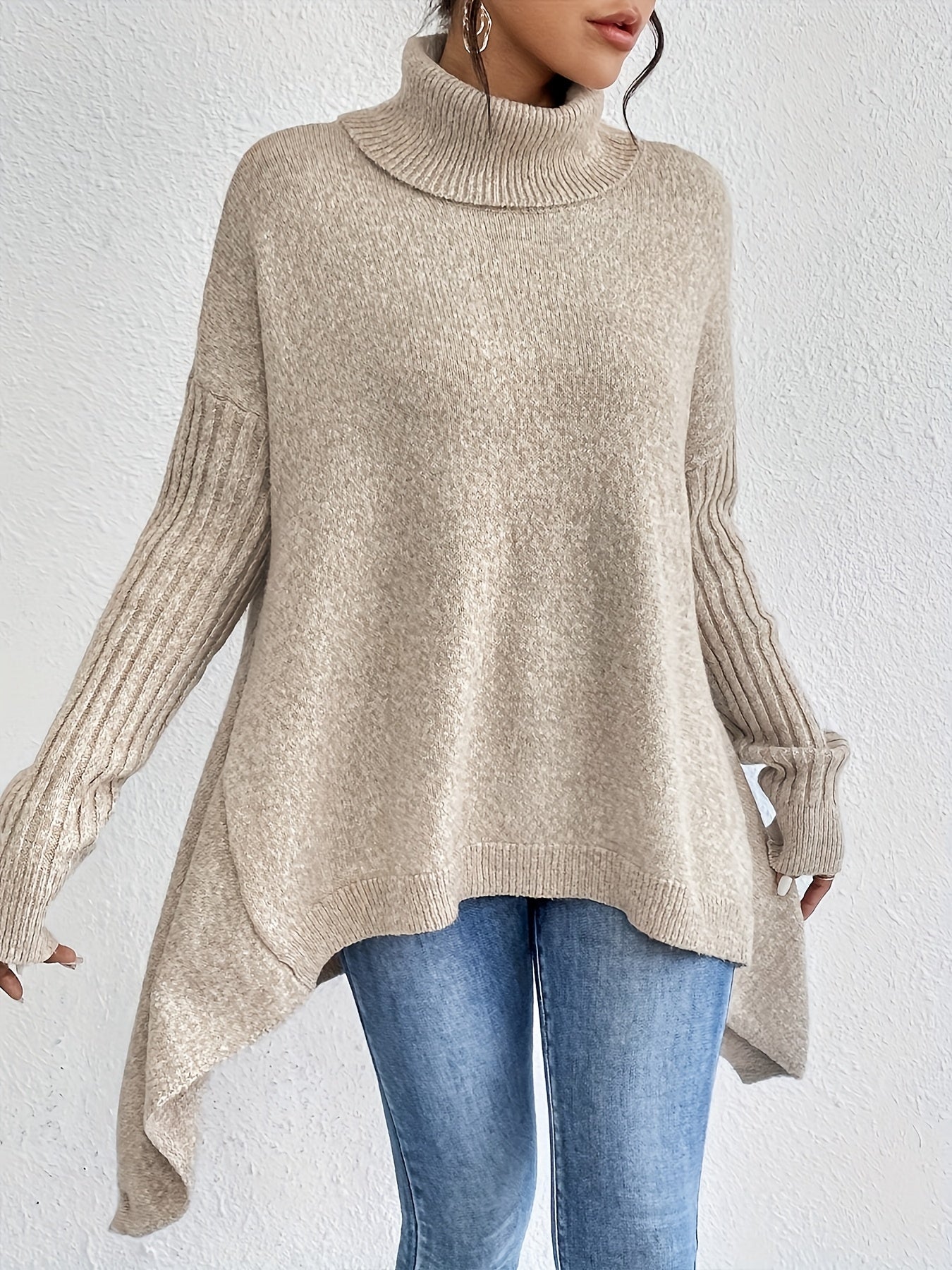 Bianca™ | Maglione a Collo Alto Oversize