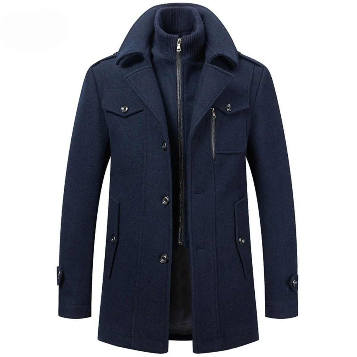 Federico™ | Cappotto Invernale in Lana con Doppio Colletto
