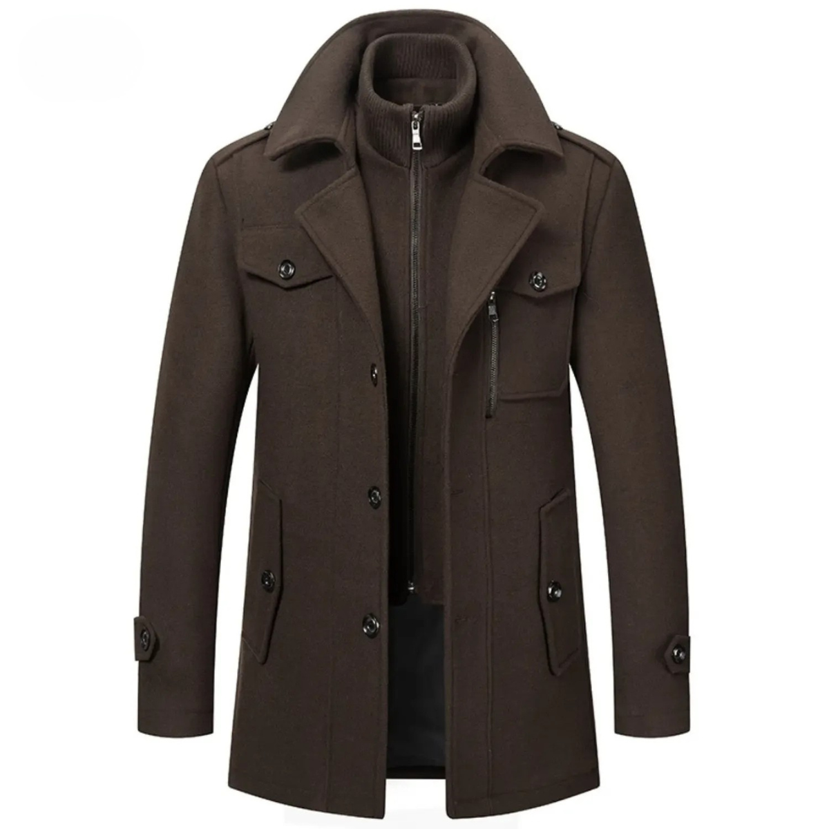 Federico™ | Cappotto Invernale in Lana con Doppio Colletto