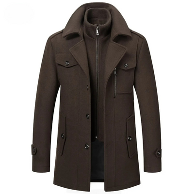 Federico™ | Cappotto Invernale in Lana con Doppio Colletto