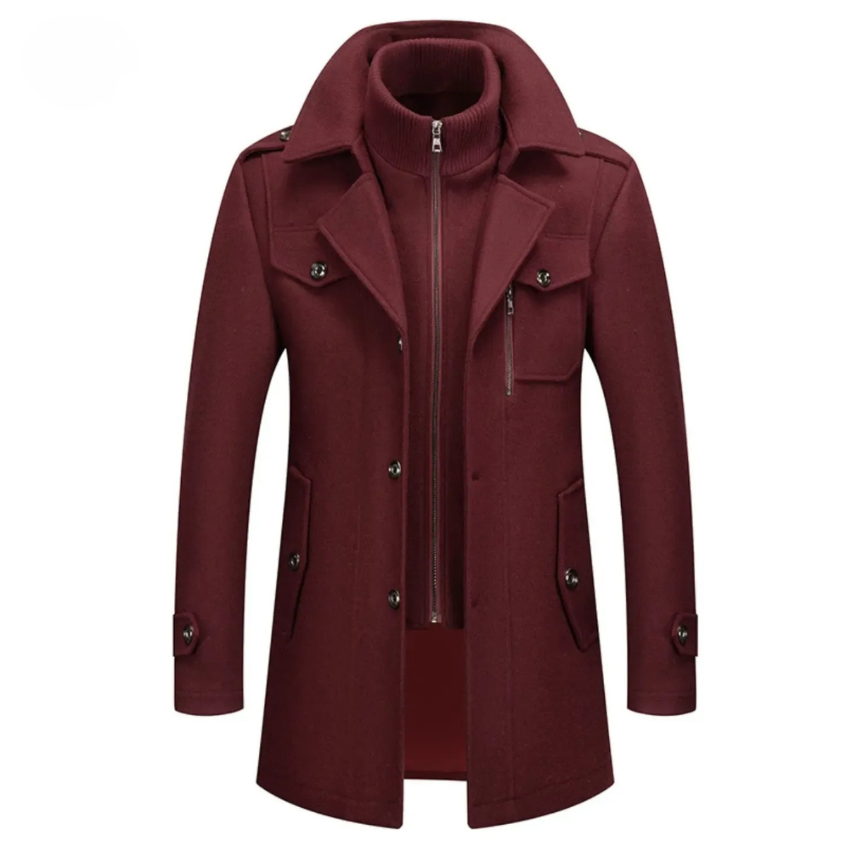 Federico™ | Cappotto Invernale in Lana con Doppio Colletto