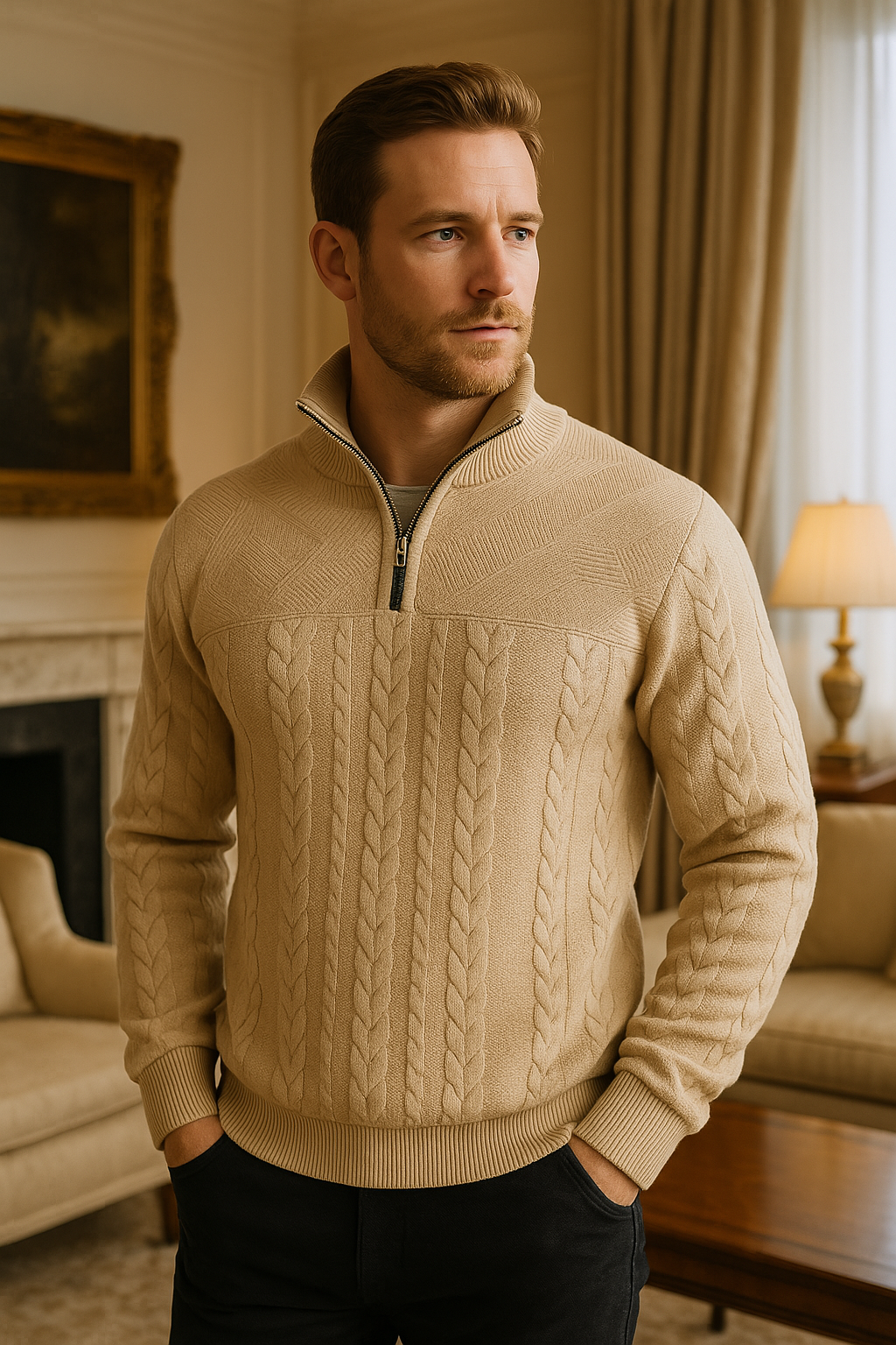 Stefano™ | Maglione Premium con Zip al Collo