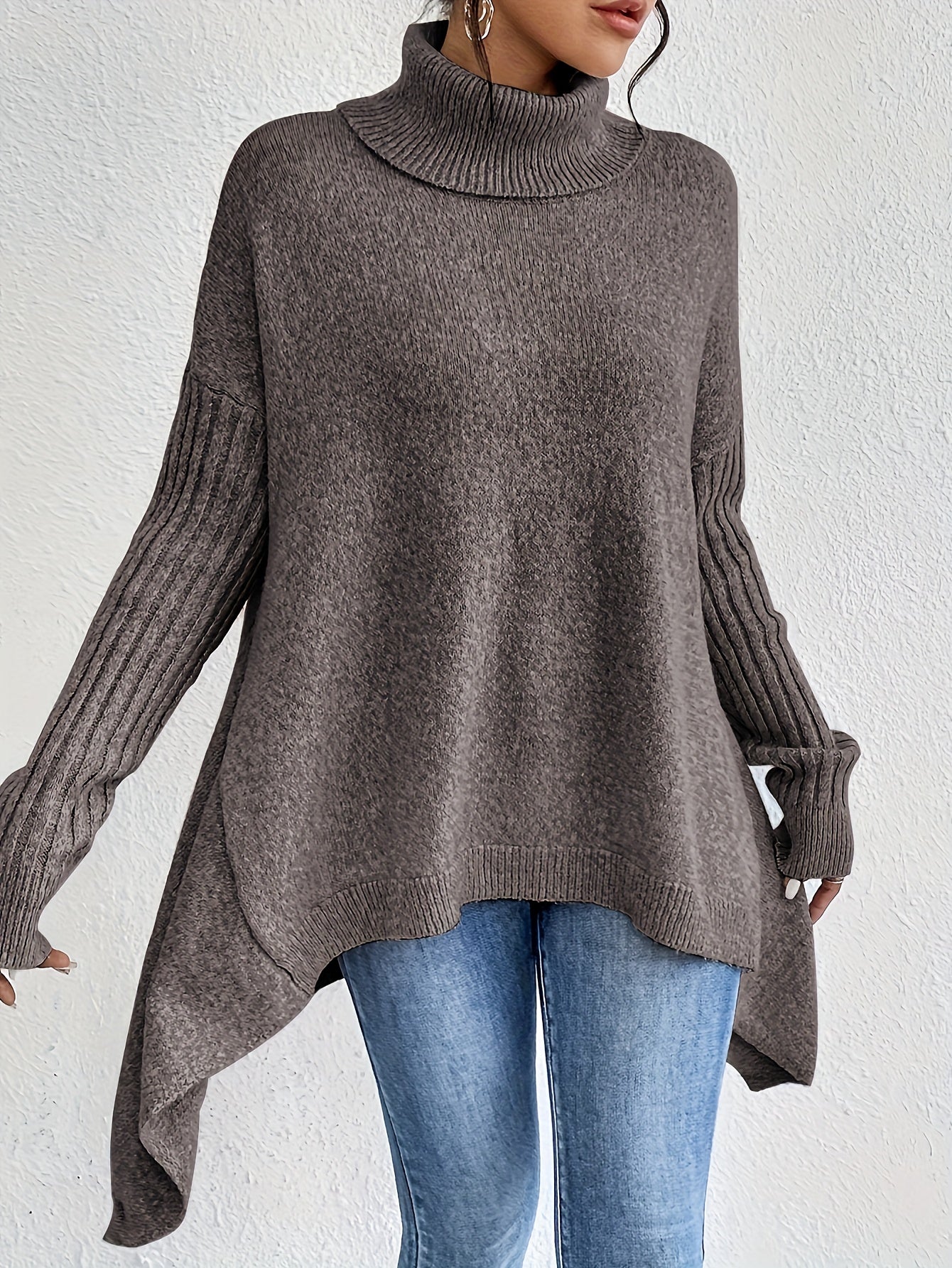 Bianca™ | Maglione a Collo Alto Oversize