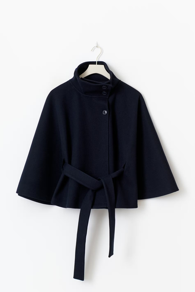 Loreza™ | Cappotto Elegante con Cintura & Collo Alto