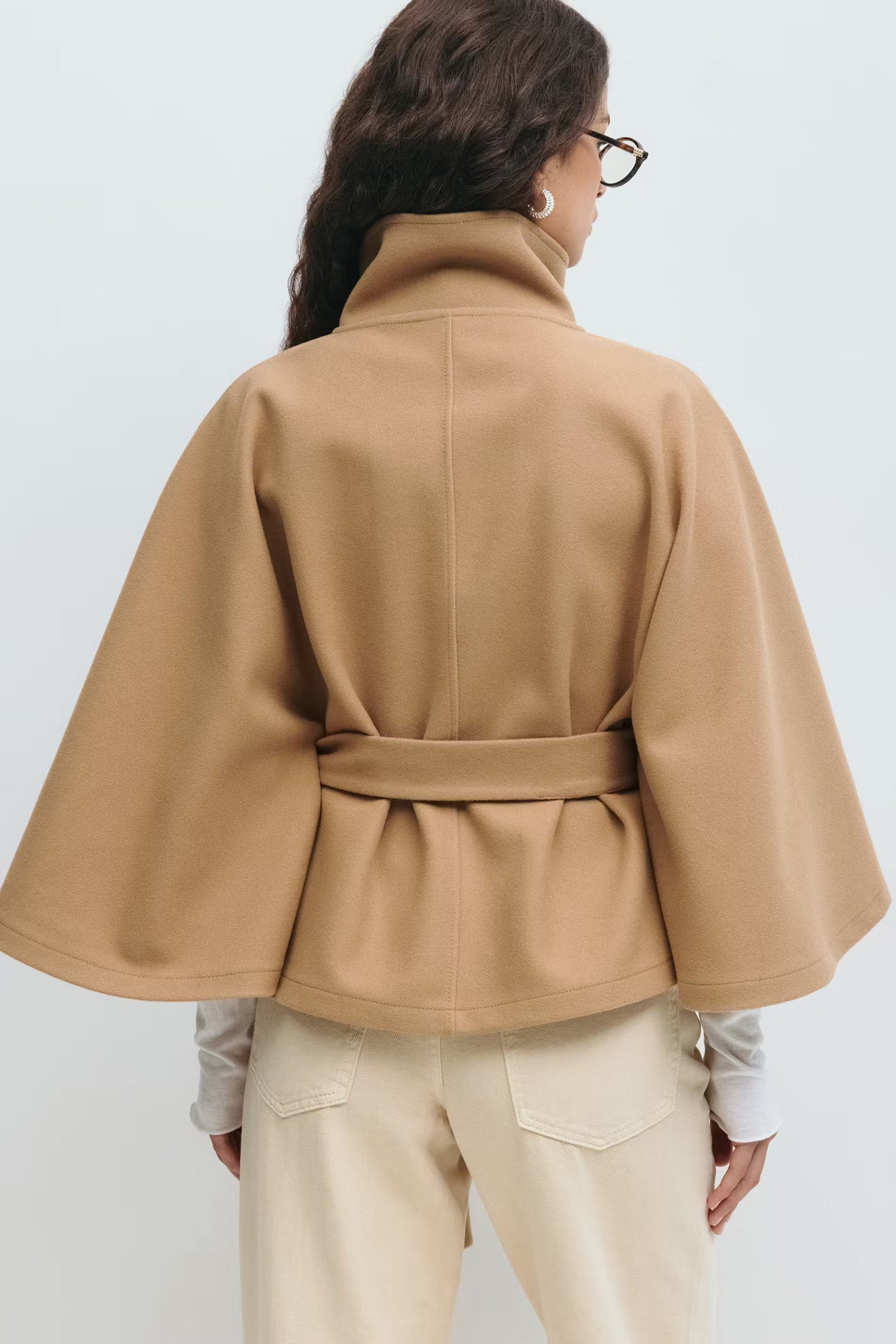Loreza™ | Cappotto Elegante con Cintura & Collo Alto