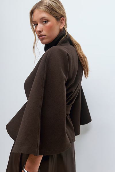 Loreza™ | Cappotto Elegante con Cintura & Collo Alto