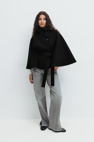 Loreza™ | Cappotto Elegante con Cintura & Collo Alto