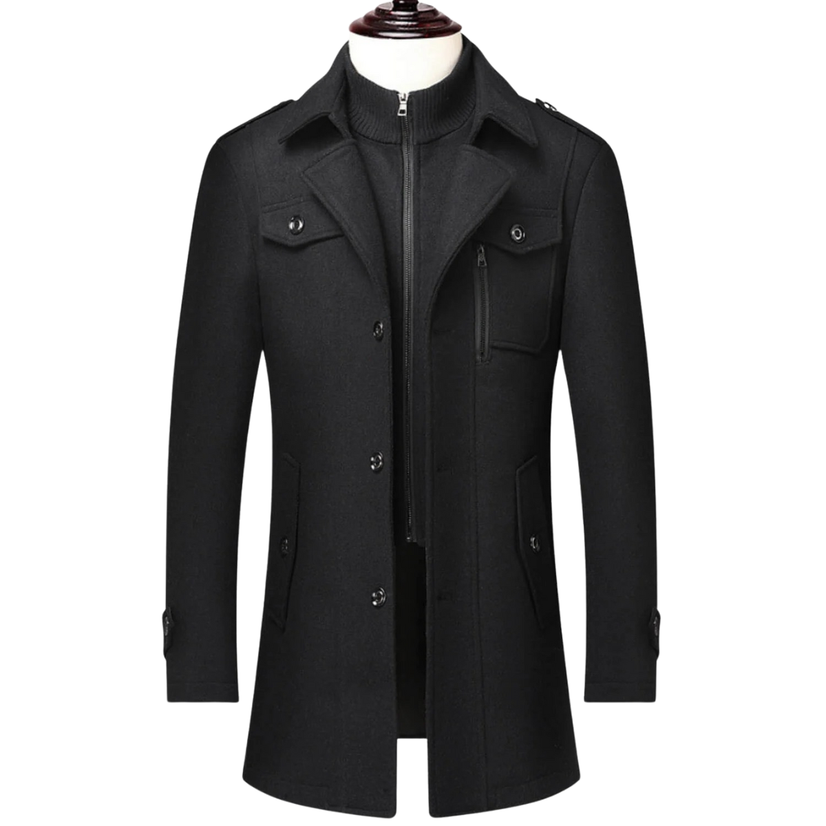 Federico™ | Cappotto Invernale in Lana con Doppio Colletto