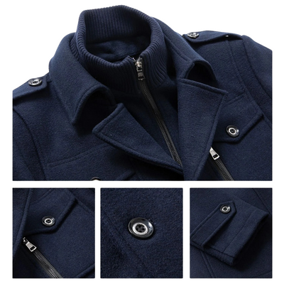 Federico™ | Cappotto Invernale in Lana con Doppio Colletto