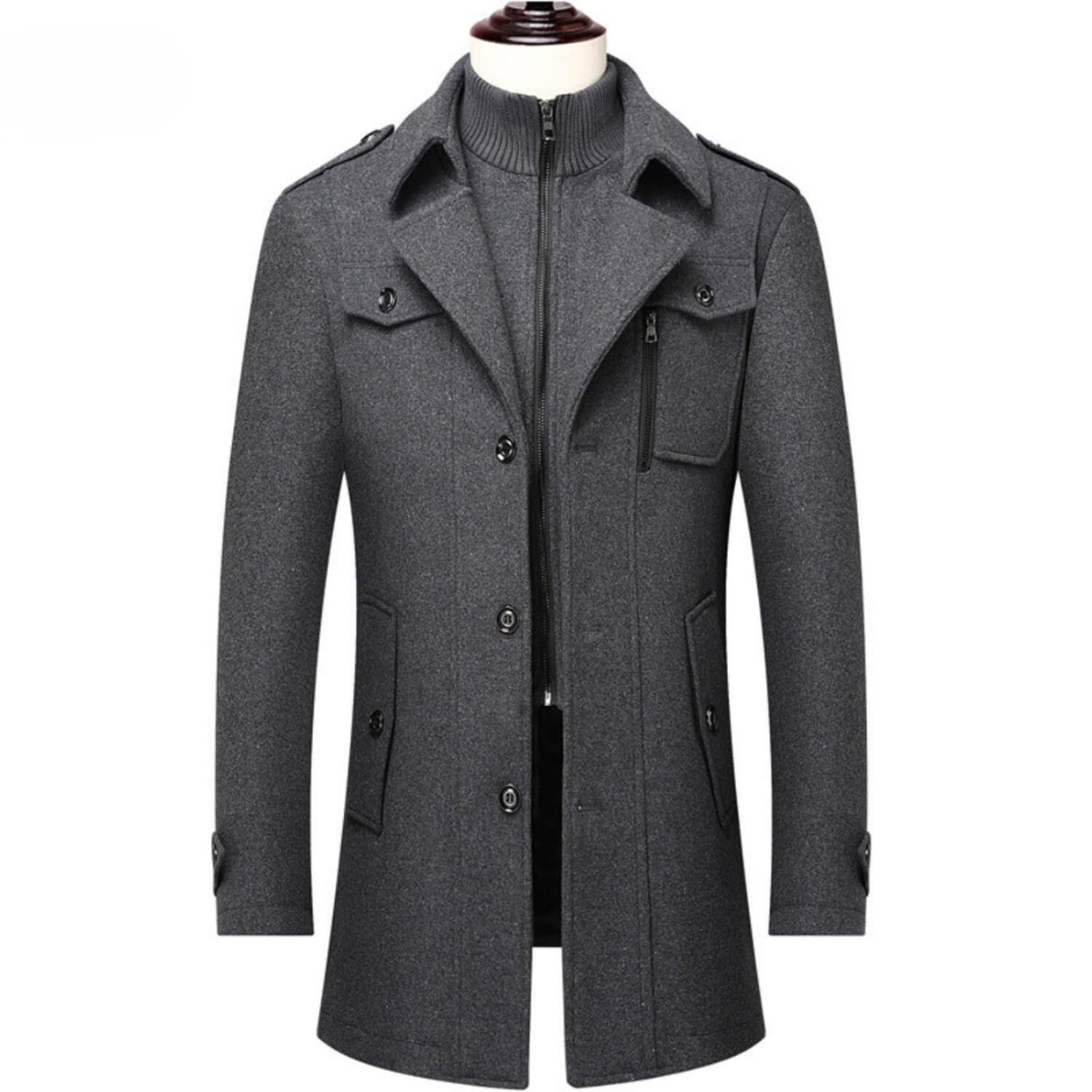 Federico™ | Cappotto Invernale in Lana con Doppio Colletto