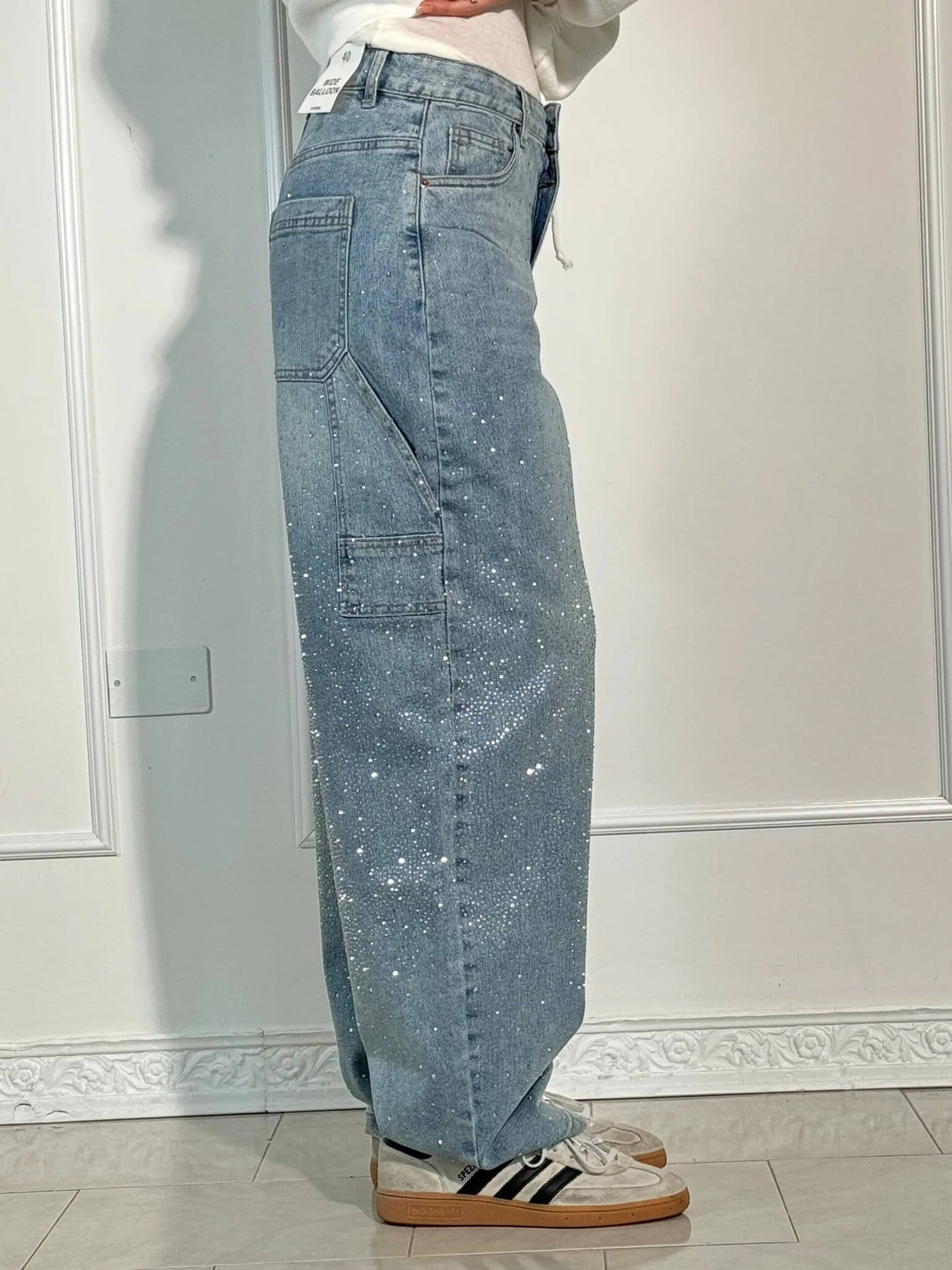 Allegra™ | Jeans con Dettagli Brillanti