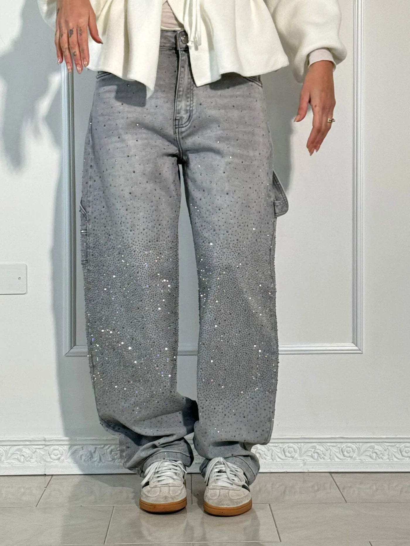 Allegra™ | Jeans con Dettagli Brillanti