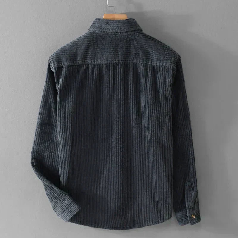 Gabriele™ | Camicia in Velluto a Coste con Maniche Lunghe