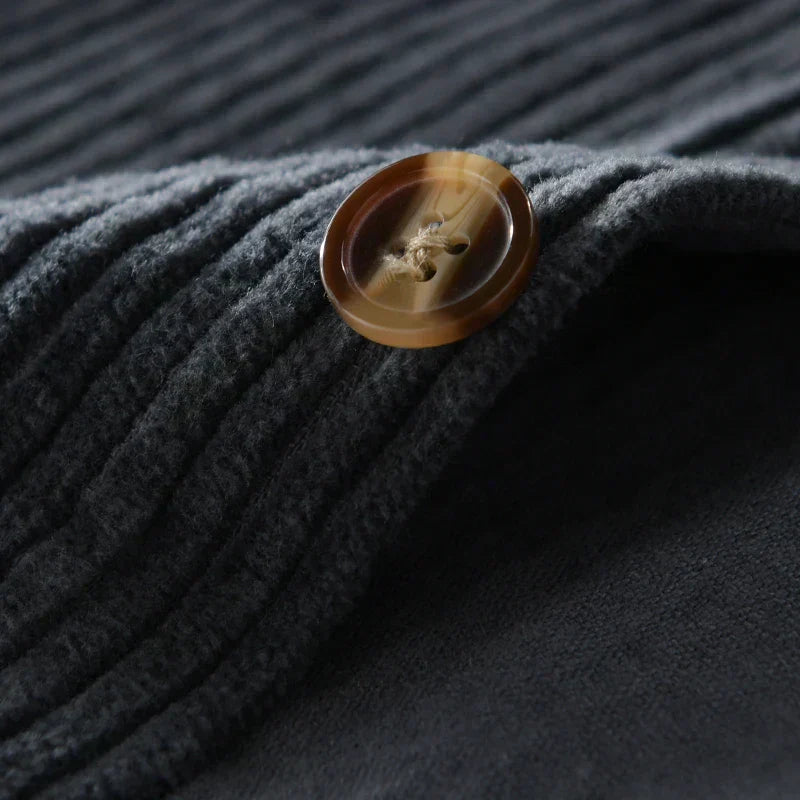 Gabriele™ | Camicia in Velluto a Coste con Maniche Lunghe