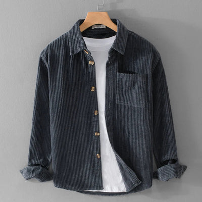 Gabriele™ | Camicia in Velluto a Coste con Maniche Lunghe