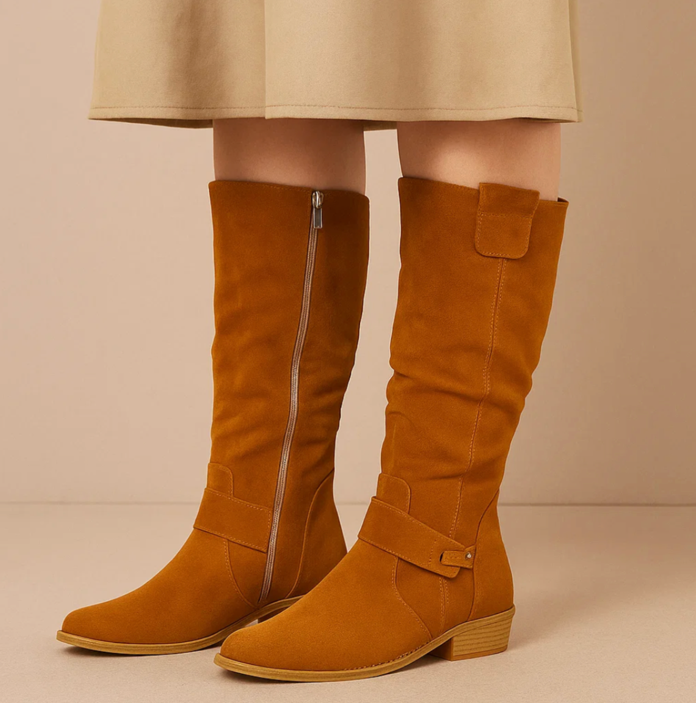 Giulia™ | Stivali Eleganti in Suède per un Look Senza Tempo