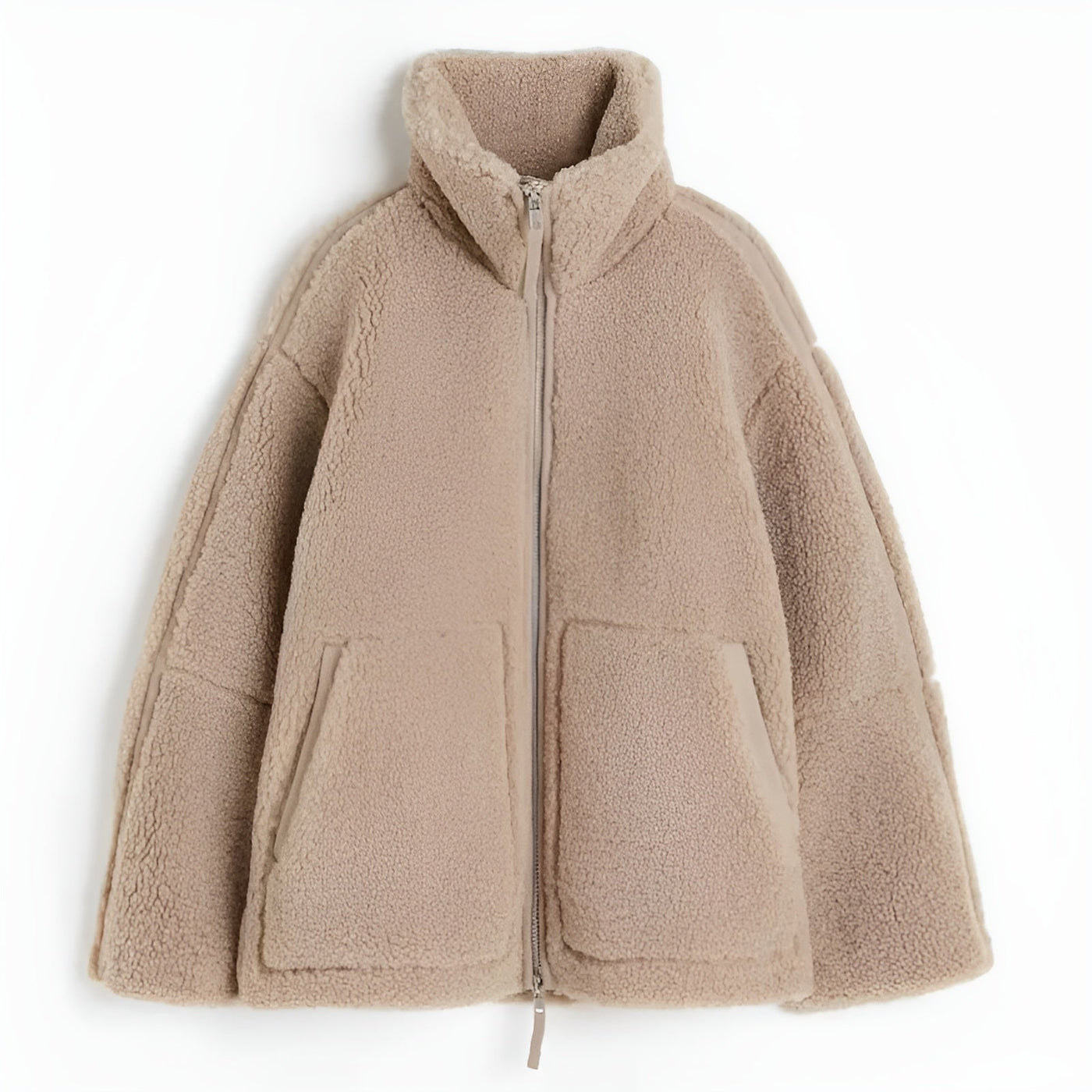 Alessia™ | Cappotto Teddy Morbido con Collo Alto