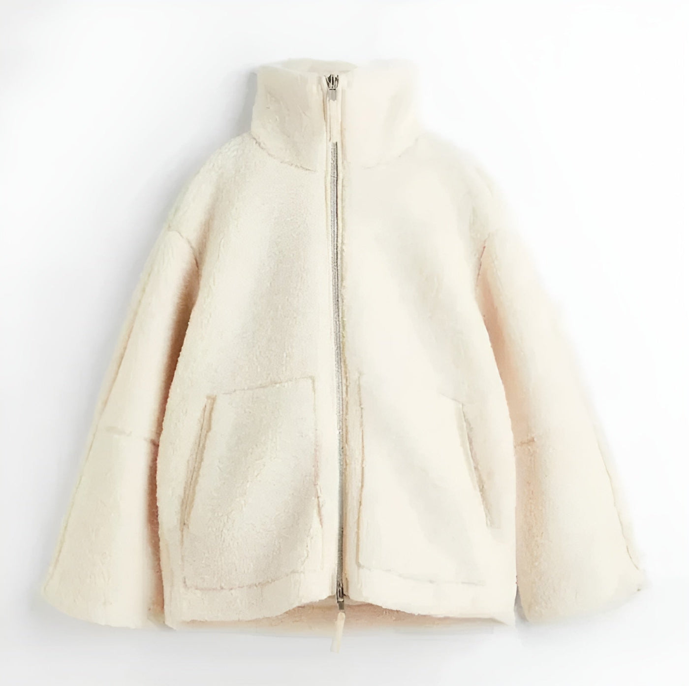 Alessia™ | Cappotto Teddy Morbido con Collo Alto