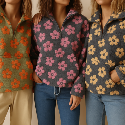 Luciana™ | Maglione Polar Bloom in Stile Boho