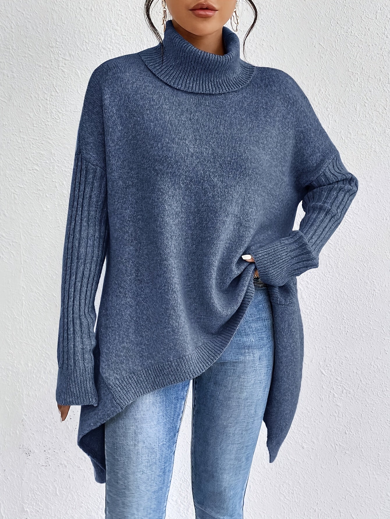 Bianca™ | Maglione a Collo Alto Oversize