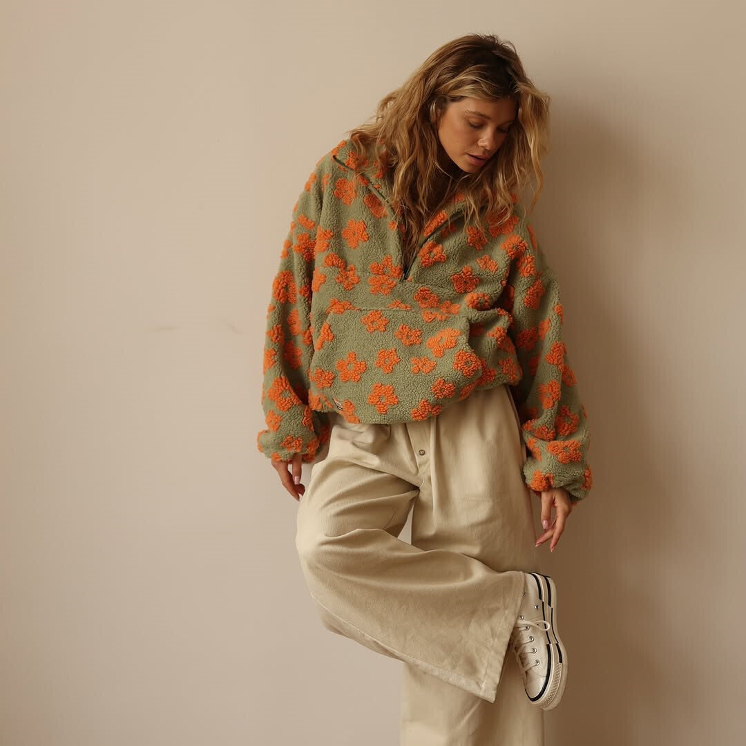 Luciana™ | Maglione Polar Bloom in Stile Boho