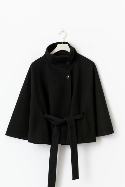 Loreza™ | Cappotto Elegante con Cintura & Collo Alto